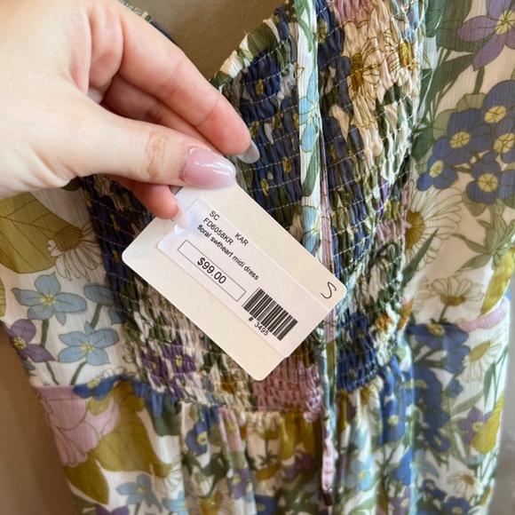 Floral Sweetheart Easter Midi Dress - Picture 2 of 3